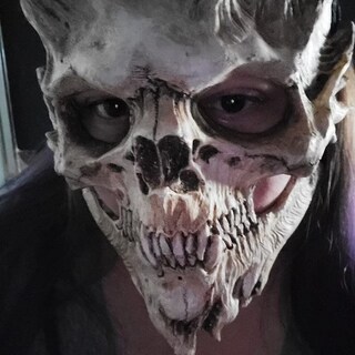 Foto 2 | Foto 2 | Cubierta Facial Tixiyu Espeluznante Esqueleto De Halloween De Látex Tamaño Adulto - Venta Internacional.