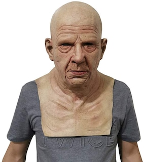 Foto 1 | Foto 1 | Máscara Baisong Old Man Realista Con Arrugas Calvas Para Halloween - Venta Internacional.