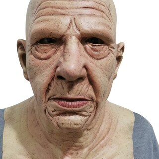 Foto 4 | Foto 4 | Máscara Baisong Old Man Realista Con Arrugas Calvas Para Halloween - Venta Internacional.