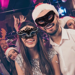 Foto 7 | Foto 7 | Disfraz Veneciano De Halloween Para Pareja De Masquerade Masks Siquk - Venta Internacional.