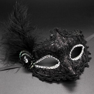 Foto 3 | Foto 3 | Máscara De Mascarada Awavm  Moderna  Decoración Veneciana Con Plumas - Venta Internacional.