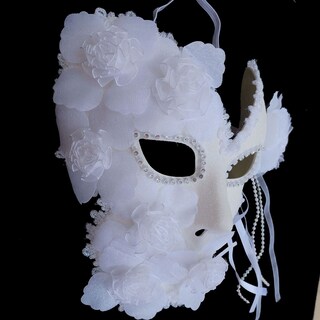 Foto 3 | Foto 3 | Máscara Zjpnow Flower Venetian Masquerade De Encaje Integral Para Mujer - Venta Internacional.