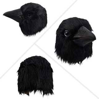 Foto 6 | Foto 6 | Disfraz De Látex Mask Creepyparty Black Crow Raven Para Halloween - Venta Internacional.