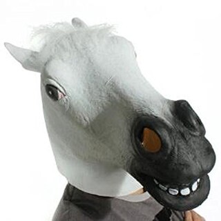 Foto 2 | Foto 2 | Máscara Laylala Horror Scary White Horror Con Forma De Cabeza De Caballo Para Halloween - Venta Internacional.