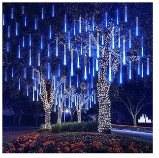 Foto 5 | Foto 5 | Guirnalda De Luces Led Lluvia De Meteoros Cascada Navidad Azul - Venta Internacional.