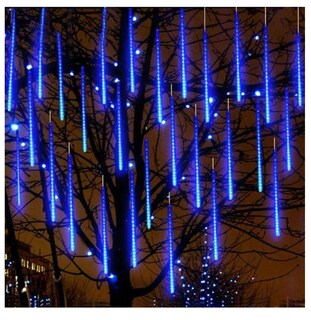 Foto 7 | Foto 7 | Guirnalda De Luces Led Lluvia De Meteoros Cascada Navidad Azul - Venta Internacional.