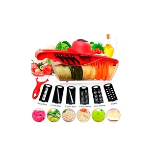 Foto 2 | Foto 2 | Cortador De Verduras Picador Y Cortador De Mandolina Con 6 Cuchillas - Venta Internacional.
