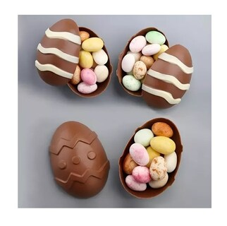Foto 2 | Foto 2 | Molde De Silicona Para Huevos De Pascua Y Chocolate Paquete De 4 Unidades 6 Cavidades - Venta Internacional.