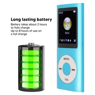 Foto 4 | Foto 4 | Reproductor Mp3 Portátil Ccylez Mini De 32 Gb Sin Pérdidas Con Altavoz Azul - Venta Internacional.