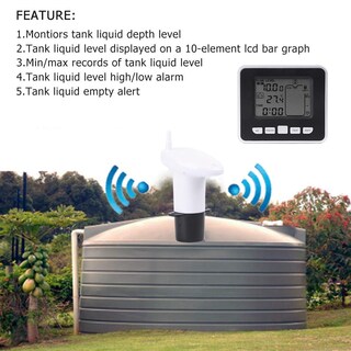 Foto 2 | Foto 2 | Transmisor Con Sensor De Nivel De Agua Fydun Ultrasonic Con Pantalla De Temperatura - Venta Internacional.