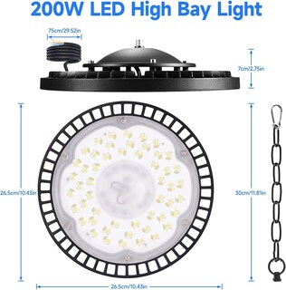 Foto 5 | Foto 5 | Luz Led High Bay Ufo 200w Para Iluminación De Almacenes - Venta Internacional.