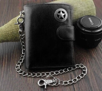 Foto 1 | Foto 1 | Billetera Xtom2013 De Cuero Genuino Con Tres Pliegues Para Hombre - Venta Internacional.