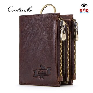 Foto 2 | Foto 2 | Tarjetero Corto Rfid De Piel De Vacuno Wallet Contact Para Hombre - Venta Internacional.