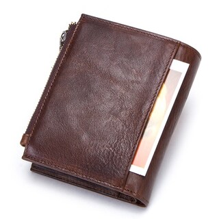Foto 3 | Foto 3 | Tarjetero Corto Rfid De Piel De Vacuno Wallet Contact Para Hombre - Venta Internacional.