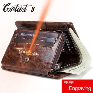 Foto 2 | Foto 2 | Wallet Contact De Piel Auténtica Para Hombre Con Tarjetero - Venta Internacional.