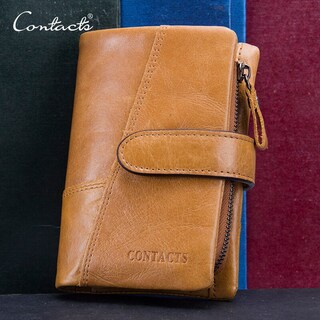 Foto 2 | Foto 2 | Cartera Corta Contact De Piel Auténtica Para Hombre - Venta Internacional.