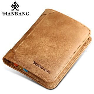 Foto 2 | Foto 2 | Cartera Manbang De Piel Auténtica Para Hombre - Venta Internacional.