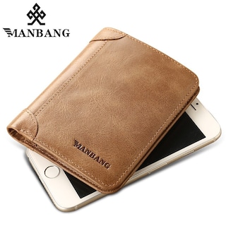 Foto 3 | Foto 3 | Cartera Manbang De Piel Auténtica Para Hombre - Venta Internacional.