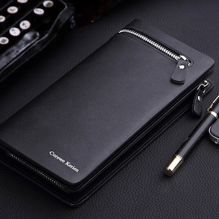 Foto 1 | Foto 1 | Billetera Boloons De Cuero Para Hombre De Negocios Con Cremallera - Venta Internacional.
