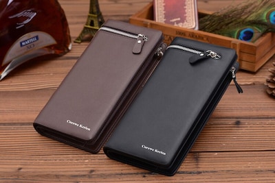 Foto 4 | Foto 4 | Billetera Boloons De Cuero Para Hombre De Negocios Con Cremallera - Venta Internacional.