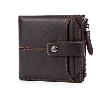 Foto 1 | Foto 1 | Cartera Mva Rfid De Piel Auténtica Con Cierre Vintage Para Hombre - Venta Internacional.