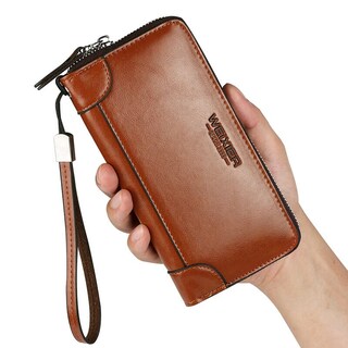 Foto 1 | Foto 1 | Tarjetero Largo Con Forma De Cartera Para Hombre Piel Sintética Prettyzys - Venta Internacional.