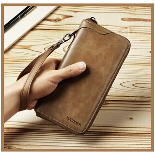 Foto 4 | Foto 4 | Billetera Leinasen Larga De Piel Estilo Vintage Para Hombre - Venta Internacional.