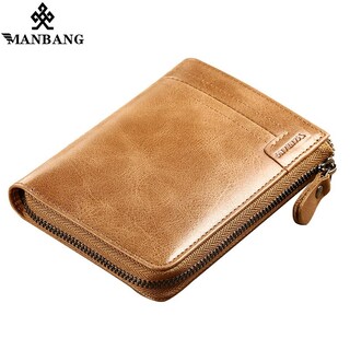 Foto 5 | Foto 5 | Tarjetero De Piel Auténtica Wallet Manbang Para Hombre - Venta Internacional.