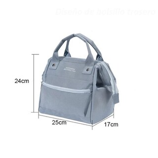 Foto 5 | Foto 5 | Bolsa De Almuerzo Portátil Impermeable  Material Oxford De 24 X 19 X 26 Cm - Venta Internacional.