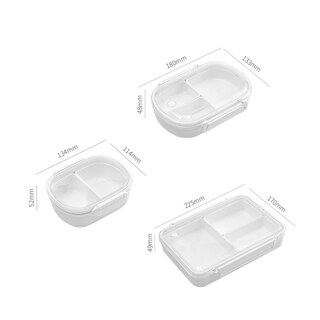 Foto 2 | Foto 2 | Fiambrera Portátil Niiyen Platos Divididos En Forma De Bento Con Sellado De 490 Ml - Venta Internacional.