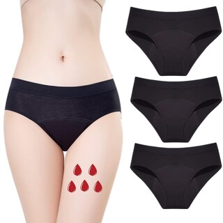 Foto 1 | Foto 1 | Ropa Interior Menstrual Zvzk Absorbente De Flujo Pesado 30 Ml Paquete De 3 Unidades Para Mujer - Venta Internacional.