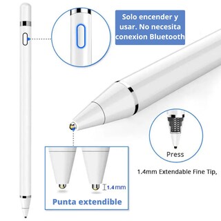 Foto 2 | Foto 2 | Lápiz Capacitivo Universal Para Tabletas Lenovo Color Blanco - Venta Internacional.