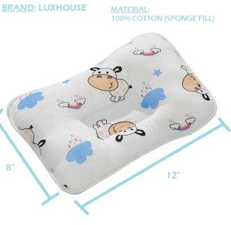 Foto 2 | Foto 2 | Almohada Luxhouse Cuadrada  100% Algodón  Rellena De Esponja Para Niños Pequeños - Venta Internacional.
