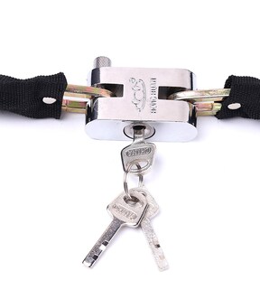 Foto 3 | Foto 3 | Set De Candados Con Cadena Para Motocicletas Y Bicicletas 100 Cm - Venta Internacional.