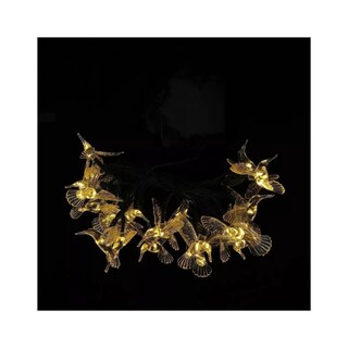 Foto 1 | Foto 1 | Guirnalda Solar Con Forma De Colibrí 30 Led 5 M Luz Cálida - Venta Internacional.