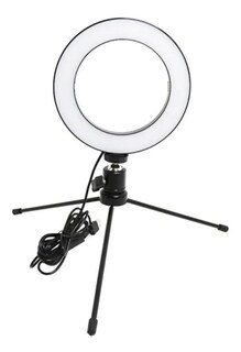Foto 2 | Foto 2 | Lámpara Led Ring Light De 16 Cm Con Trípode De 15 Cm Para Selfies - Venta Internacional.