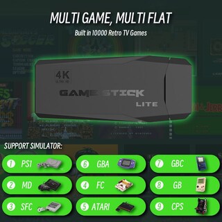 Foto 3 | Foto 3 | Consola De Juegos Retro Portátil De 64 Gb Con Mando Inalámbrico De 2 4 G - Venta Internacional.