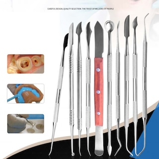 Foto 6 | Foto 6 | Kit Dental De Acero Inoxidable De 10 Piezas Para Dentistas - Venta Internacional.