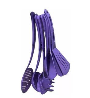 Foto 5 | Foto 5 | Set De Ollas Y Utensilios De Cocina 14 Piezas Morado - Venta Internacional.