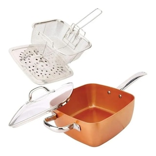 Foto 1 | Foto 1 | Set De Sartén Tapa De Vidrio Y Cestas - Venta Internacional.