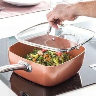 Foto 3 | Foto 3 | Set De Sartén Tapa De Vidrio Y Cestas - Venta Internacional.