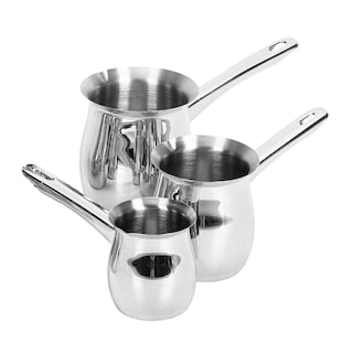 Foto 2 | Foto 2 | Set De 3 Ollas De Leche De Acero Inoxidable Para Calentar Líquidos - Venta Internacional.