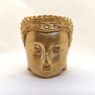Foto 1 | Foto 1 | Buddha Pot 3d Gold De Plástico Reciclado Con Capacidad De 500 Ml - Venta Internacional.