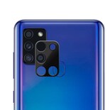Protector De Cristal Para Cámara Samsung A21s  Cobertura Total  Negro - Venta Internacional.