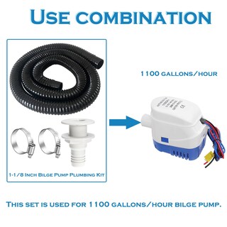 Foto 6 | Foto 6 | Kit De Mangueras Para Bomba De Achique Para Barco 1100 Gph Automático 12 V - Venta Internacional.