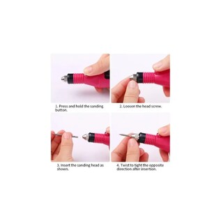 Foto 3 | Foto 3 | Torno Eléctrico Para Manicura De Uñas 3000 Rpm + Juego De 12 Fresas - Venta Internacional.