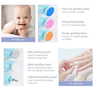 Foto 3 | Foto 3 | Cortador Eléctrico De Uñas Led Para Bebés Recortador Que Funciona Con Pilas - Venta Internacional.