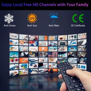Foto 5 | Foto 5 | Antena De Tv Pgofbuo Con Más De 580 Millas De Alcance Para Interiores Con Amplificador - Venta Internacional.