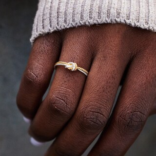 Foto 4 | Foto 4 | Anillo Storyjewellery De Plata De Ley 925 Con Nudo Bicolor Talla 7 - Venta Internacional.