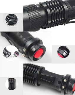 Foto 7 | Foto 7 | Linterna Led Ultravioleta Uv Con Batería Aa De Metal Zoom - Venta Internacional.